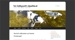 Desktop Screenshot of koi-hobbyzucht-stpoelten.at